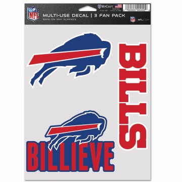 Buffalo Bills 3 Fan Pack Decals