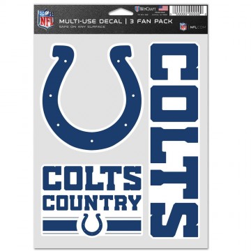 Indianapolis Colts 3 Fan Pack Decals