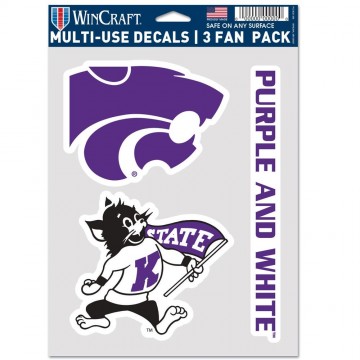 Kansas State Wildcats 3 Fan Pack Decals