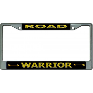 Road Warrior Gold Chrome License Plate Frame