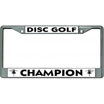 Disc Golf Champion Chrome License Plate Frame 