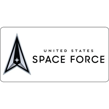 United States Space Force Photo License Plate