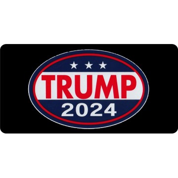 Trump 2024 Oval Logo Photo License Plate
