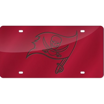 Tampa Bay Buccaneers Pewter Laser License Plate
