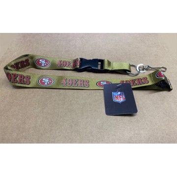 San Francisco 49ers Gold Team Lanyard With Neck Safety Latch