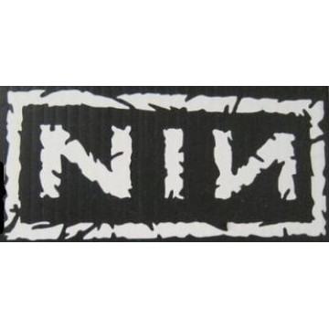 Nine Inch Nails White 4" x 4" Decal 