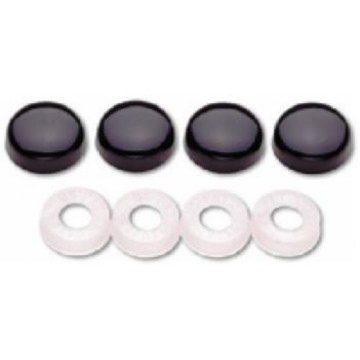 Black License Plate Screw Covers