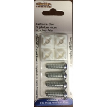 License Plate Fasteners, Domestic, Steel 