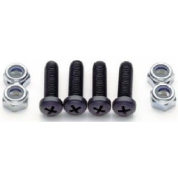 License Plate Fasteners, Imports, Black Nylon 