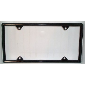 Black Plastic License Plate Frame