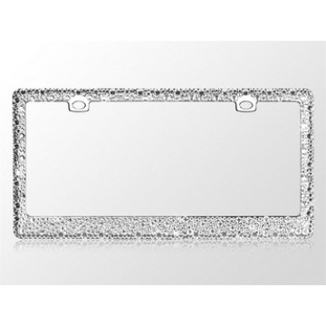 Diamante Fully Encrusted Crystal Chrome License Plate Frame 