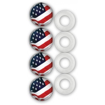 American Flag fastener caps