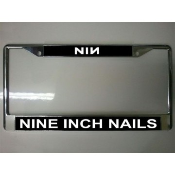Nine Inch Nails Chrome License Plate Frame 