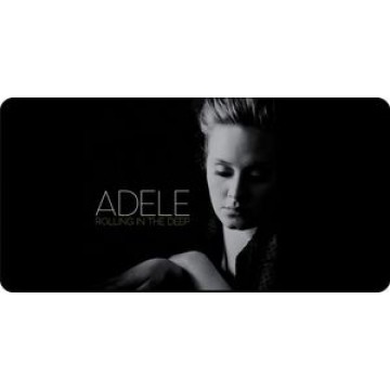 Adele Photo License Plate