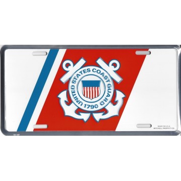 United States Coast Guard License Plate 