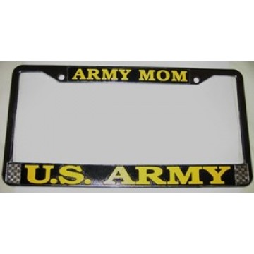 U.S. Army Mom Chrome License Plate Frame 