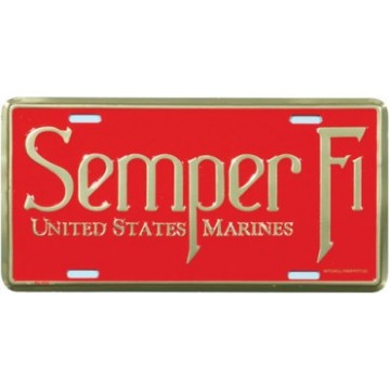 U.S. Marine Semper Fi License Plate 