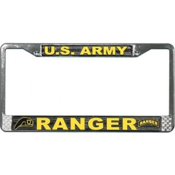 U.S. Army Ranger Chrome License Plate Frame 