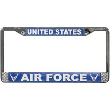 U.S. Air Force Wings Chrome License Plate Frame 