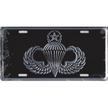 Army Master Paratrooper Wings License Plate 