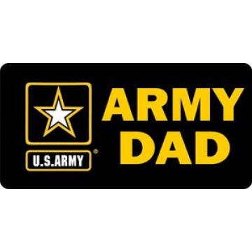 U.S. Army Dad Photo License Plate 