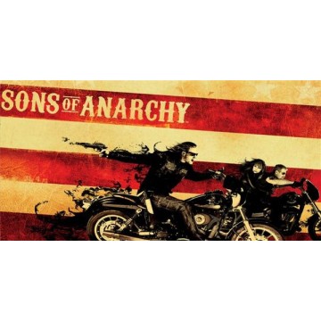 Sons Of Anarchy With Flag Photo License Plate