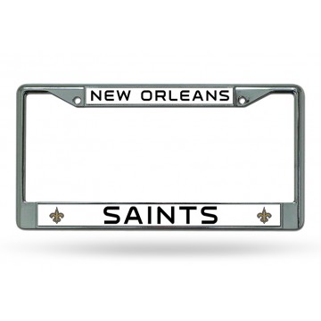 New Orleans Saints Chrome License Plate Frame