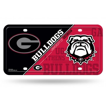 Georgia Bulldogs Metal License Plate