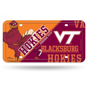 Virginia Tech Hokies Metal License Plate
