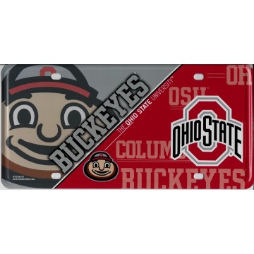 Ohio State Buckeyes Metal License Plate
