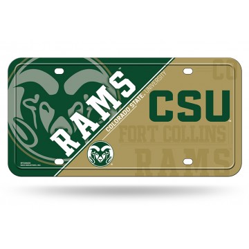 Colorado State Rams Metal License Plate