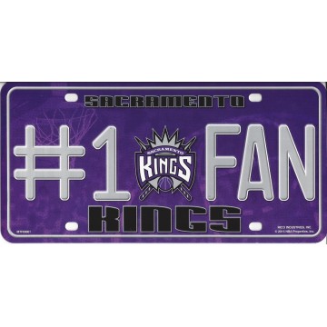 Sacramento Kings #1 Fan License Plate