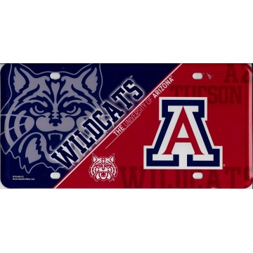 Arizona Wildcats Metal License Plate