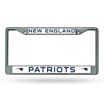 New England Patriots Chrome License Plate Frame