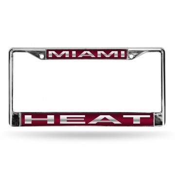 Miami Heat Laser Chrome License Plate Frame