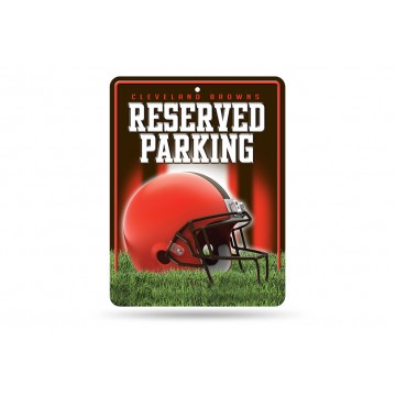 Cleveland Browns Metal Parking Sign