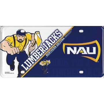 Northern Arizona Lumberjacks Metal License Plate