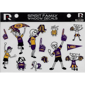 LSU Tigers Family Spirit Decal Set