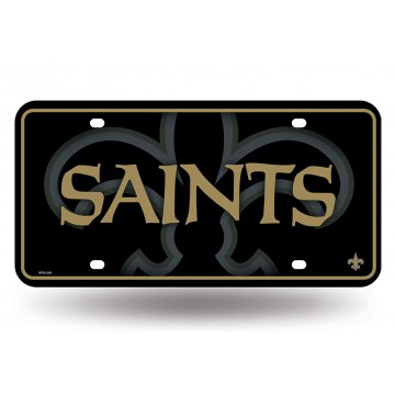 New Orleans Saints Fleur De Lis Metal License Plate