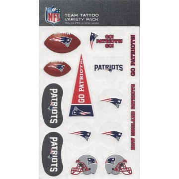 New England Patriots Variety Pack Tattoo Set