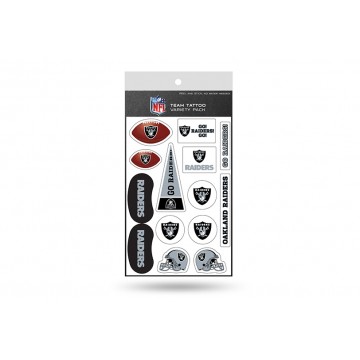 Las Vegas Raiders Variety Pack Tattoo Set