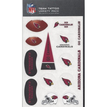 Arizona Cardinals Variety Pack Tattoo Set