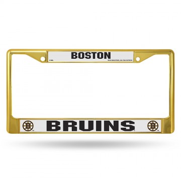 Boston Bruins Anodized Gold License Plate Frame