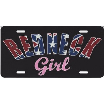 Redneck Girl Photo License Plate 