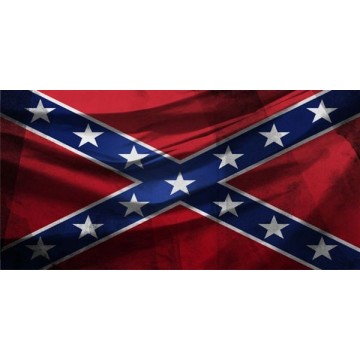 Rebel Flag Photo License Plate 