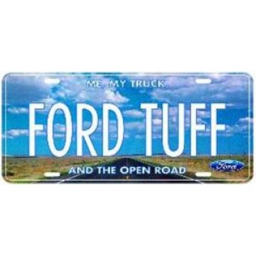 Ford Tuff Metal License Plate 