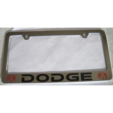 Dodge Solid Brass License Plate Frame 