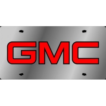 GMC Stainless Steel License Plate 