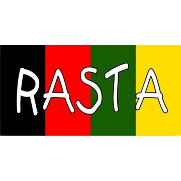 Rasta Photo License Plate 