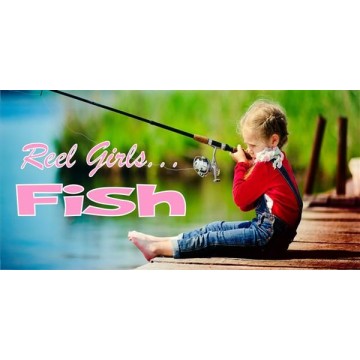 Real Girls Fish Photo License Plate 